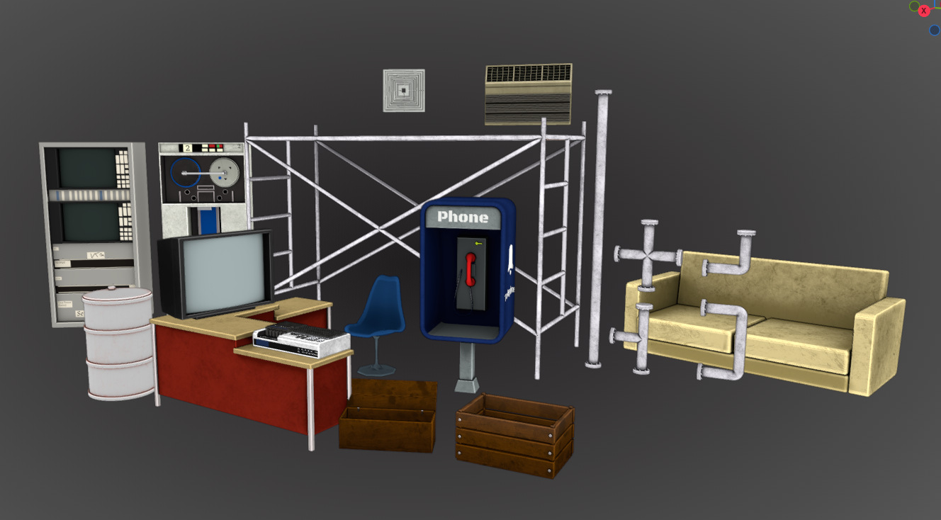 Metallic assets set